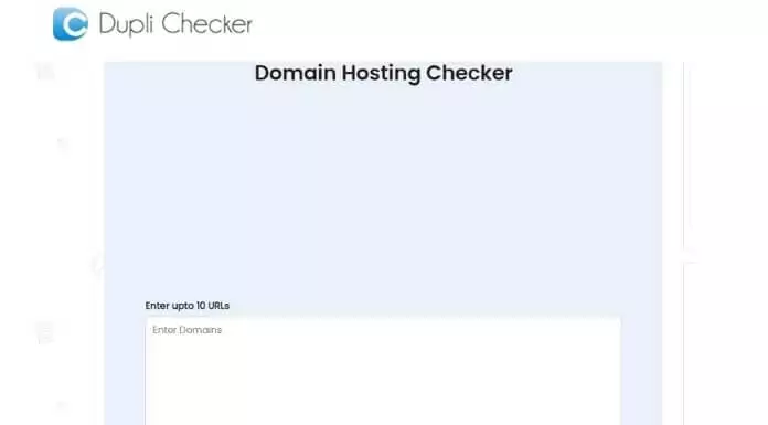 Dupli Cheker Domain Hosting Checker