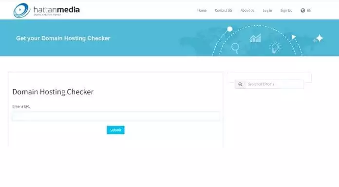 HattanMedia hosting checker tool